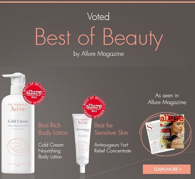 Avene Allure 2013 Best of Beauty Award Winner