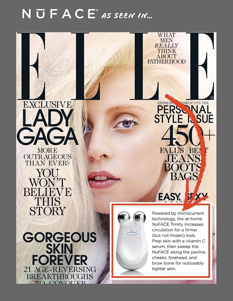 NuFACE Trinity Featured in Elle Magazine