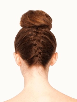 How To Upside Down French Braid Bun
